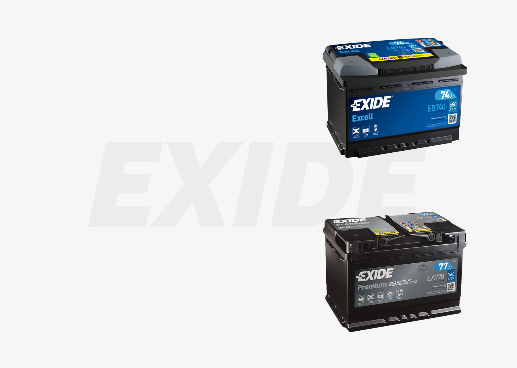 Autobaterie EXIDE, akumulátory EXIDE, baterka do auta EXIDE