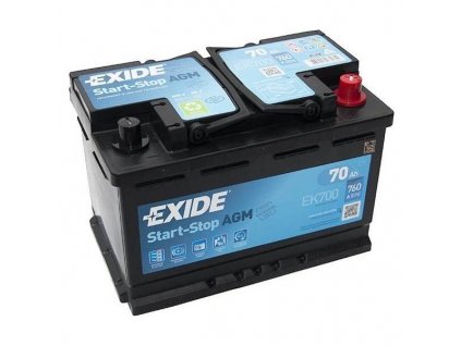 Autobaterie EXIDE Start-Stop AGM 12V 70Ah 760A EK700