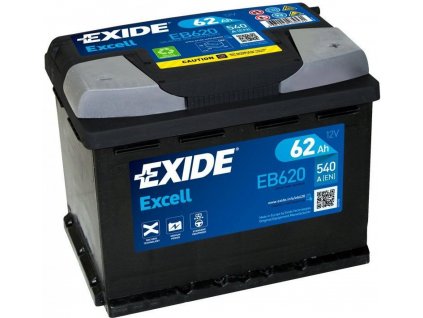 Autobaterie EXIDE Excell 12V 62Ah 540A EB620